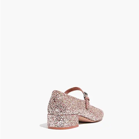 Madewell Delilah Mary Jane In Glitter Pink Sparkle Shoes Size 6.5 NEW - Picture 3 of 10